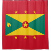 Vlag van Grenada Douchegordijn (Voorkant)