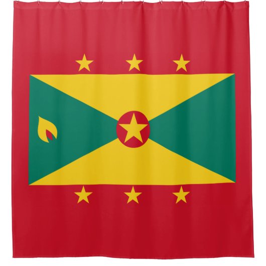 Vlag van Grenada Douchegordijn (Voorkant)