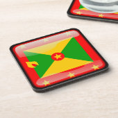 Vlag van Grenada Drankjes Onderzetter (Linkerzijde)