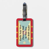 Vlag van Grenada Easy ID Personal Bagagelabel (Achterkant verticaal)