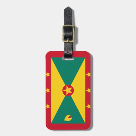 Vlag van Grenada Easy ID Personal Bagagelabel (Voorkant verticaal)