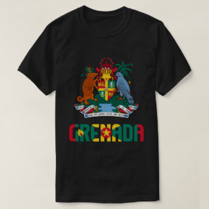 Vlag van Grenada en wapenschild T-shirt