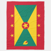 Vlag van Grenada Fleece Deken (Voorkant)