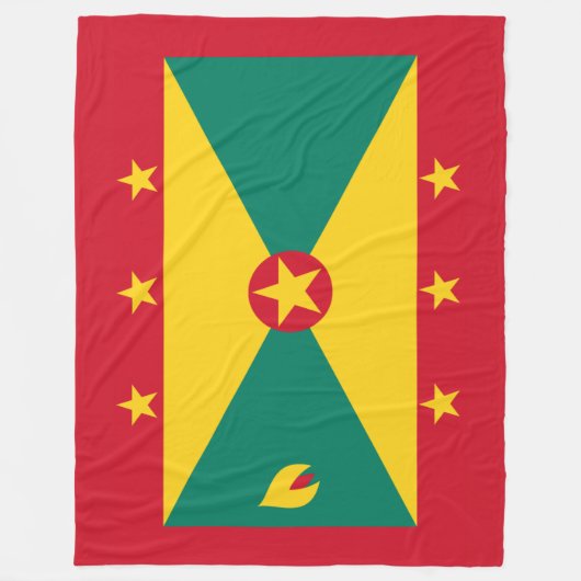 Vlag van Grenada Fleece Deken (Voorkant)