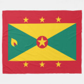 Vlag van Grenada Fleece Deken (Voorkant (Horizontaal))