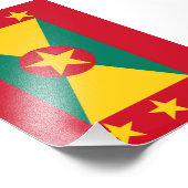 Vlag van Grenada Foto Afdruk (Hoek)