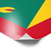 Vlag van Grenada Foto Afdruk (Hoek)