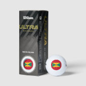 Vlag van Grenada Golfballen (Verpakking)