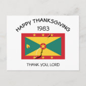 Vlag van Grenada | GRENADIAANSE 1983 DANKDAG Briefkaart (Voorkant)