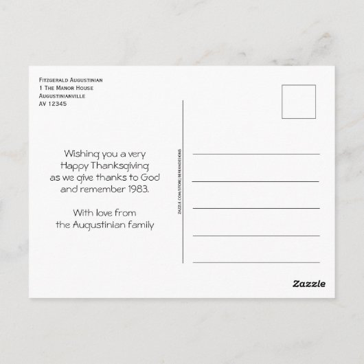 Vlag van Grenada | GRENADIAANSE DANKDAG 1983 Briefkaart (Achterkant)