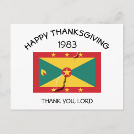 Vlag van Grenada | GRENEDIAANSE DANKDAG 1983 Briefkaart