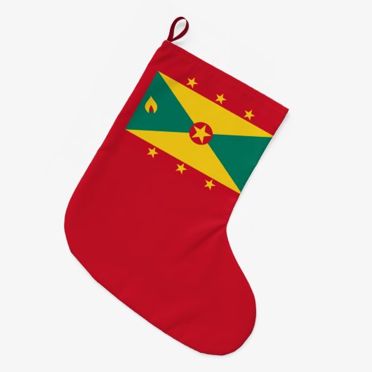 Vlag van Grenada Grote Kerstsok (Voorkant (Hangend))