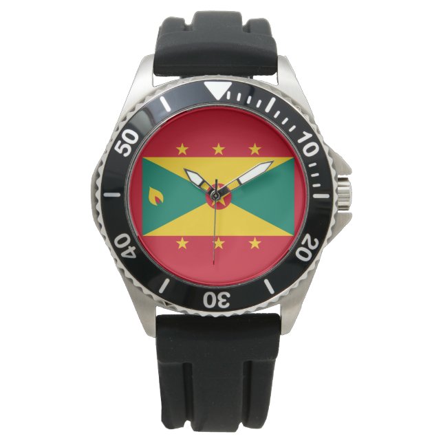 Vlag van Grenada Horloge (Voorkant)