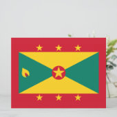 Vlag van Grenada Kaart (Staand voorkant)