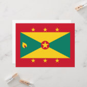 Vlag van Grenada Kaart (Voorkant / Achterkant in situ)
