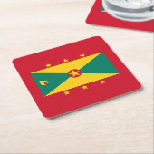 Vlag van Grenada Kartonnen Onderzetters (Schuin)