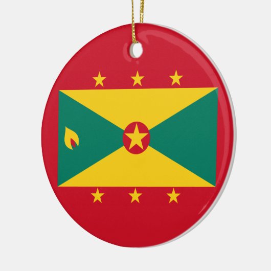 Vlag van Grenada Keramisch Ornament (Links)