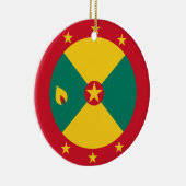 Vlag van Grenada Keramisch Ornament (Rechts)