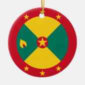 Vlag van Grenada Keramisch Ornament (Voorkant)