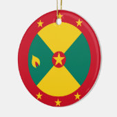 Vlag van Grenada Keramisch Ornament (Links)