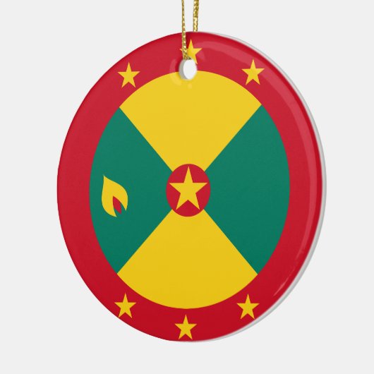 Vlag van Grenada Keramisch Ornament (Links)