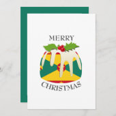 VLAG VAN GRENADA | Kerstpudding | Feestelijk Feestdagenkaart (Voorkant / Achterkant)