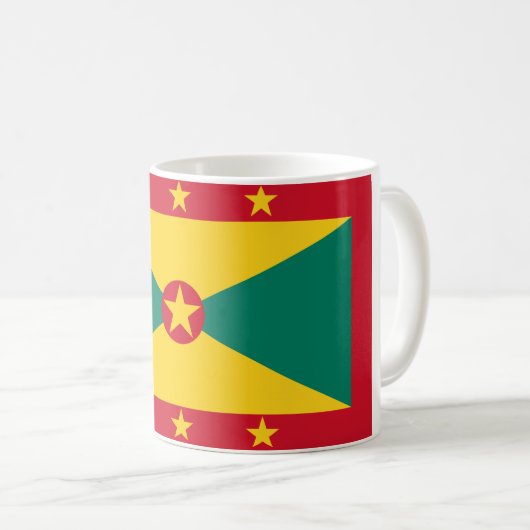 Vlag van Grenada Koffiemok (Voorkant rechts)