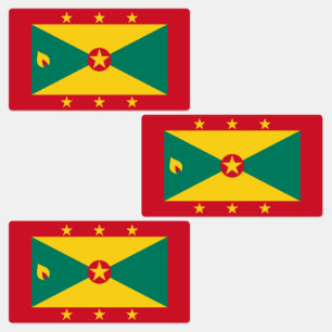 Vlag van Grenada Labels