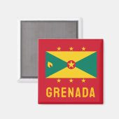 Vlag van Grenada Magneet (Voorkant / Achterkant)