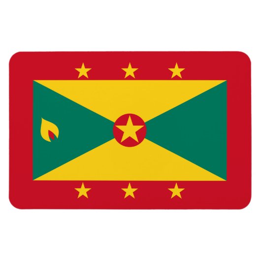Vlag van Grenada Magneet (Horizontaal)