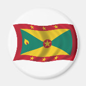 Vlag van Grenada Magneet (Voorkant)