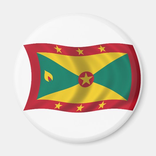 Vlag van Grenada Magneet (Voorkant)
