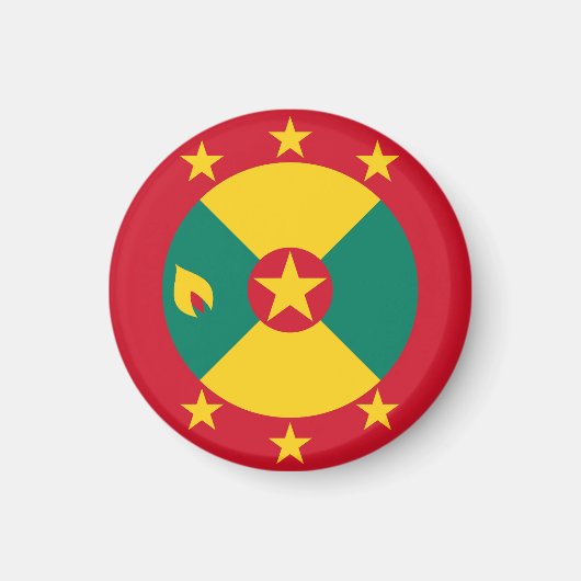 Vlag van Grenada Magneet (Voorkant)