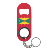 Vlag van Grenada Mini Flessenopener (Achterkant)