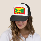 vlag van grenada - naam trucker pet (In situ)