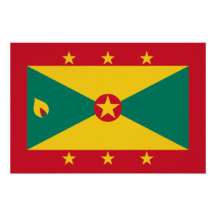 Vlag van Grenada Perfect Poster