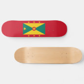 Vlag van Grenada Persoonlijk Skateboard (Horizontaal)