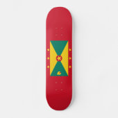 Vlag van Grenada Persoonlijk Skateboard (Voorkant)