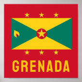 Vlag van Grenada Poster (Voorkant)