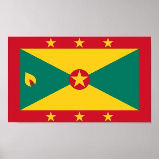 Vlag van Grenada Poster (Voorkant)