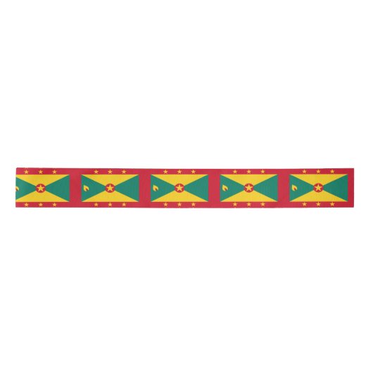 Vlag van Grenada Satijnen Lint (Voorkant)