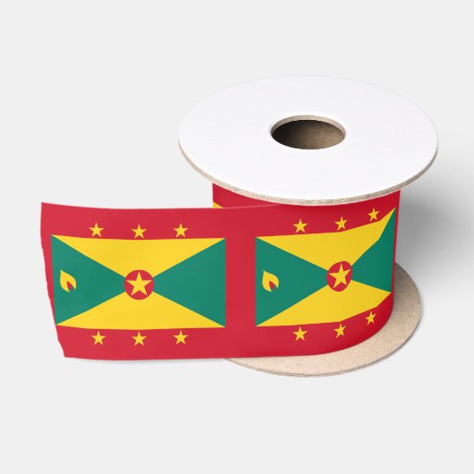 Vlag van Grenada Satijnen Lint (Spoel)