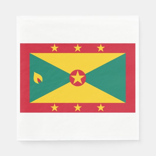 Vlag van Grenada Servet (Voorkant)