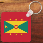 Vlag van Grenada Sleutelhanger (Achterkant)