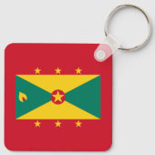 Vlag van Grenada Sleutelhanger (Achterkant)