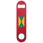 Vlag van Grenada Speed Flessenopener (Achterkant)