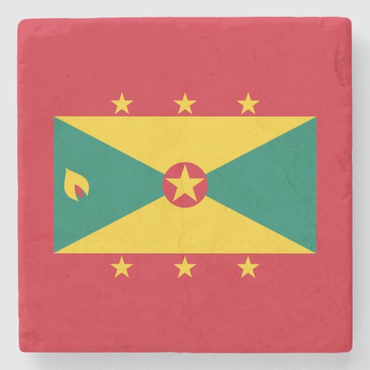 Vlag van Grenada Stenen Onderzetter (Voorkant)