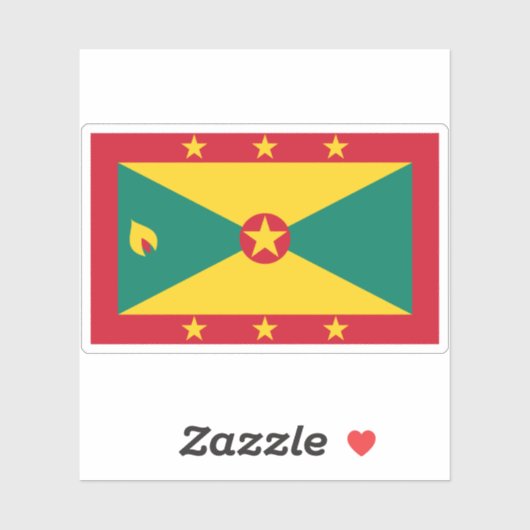 Vlag van Grenada Sticker (Vel)