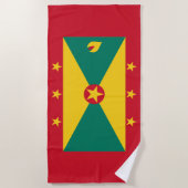 Vlag van Grenada Strandlaken (Voorkant)