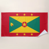 Vlag van Grenada Strandlaken (Voorkant)